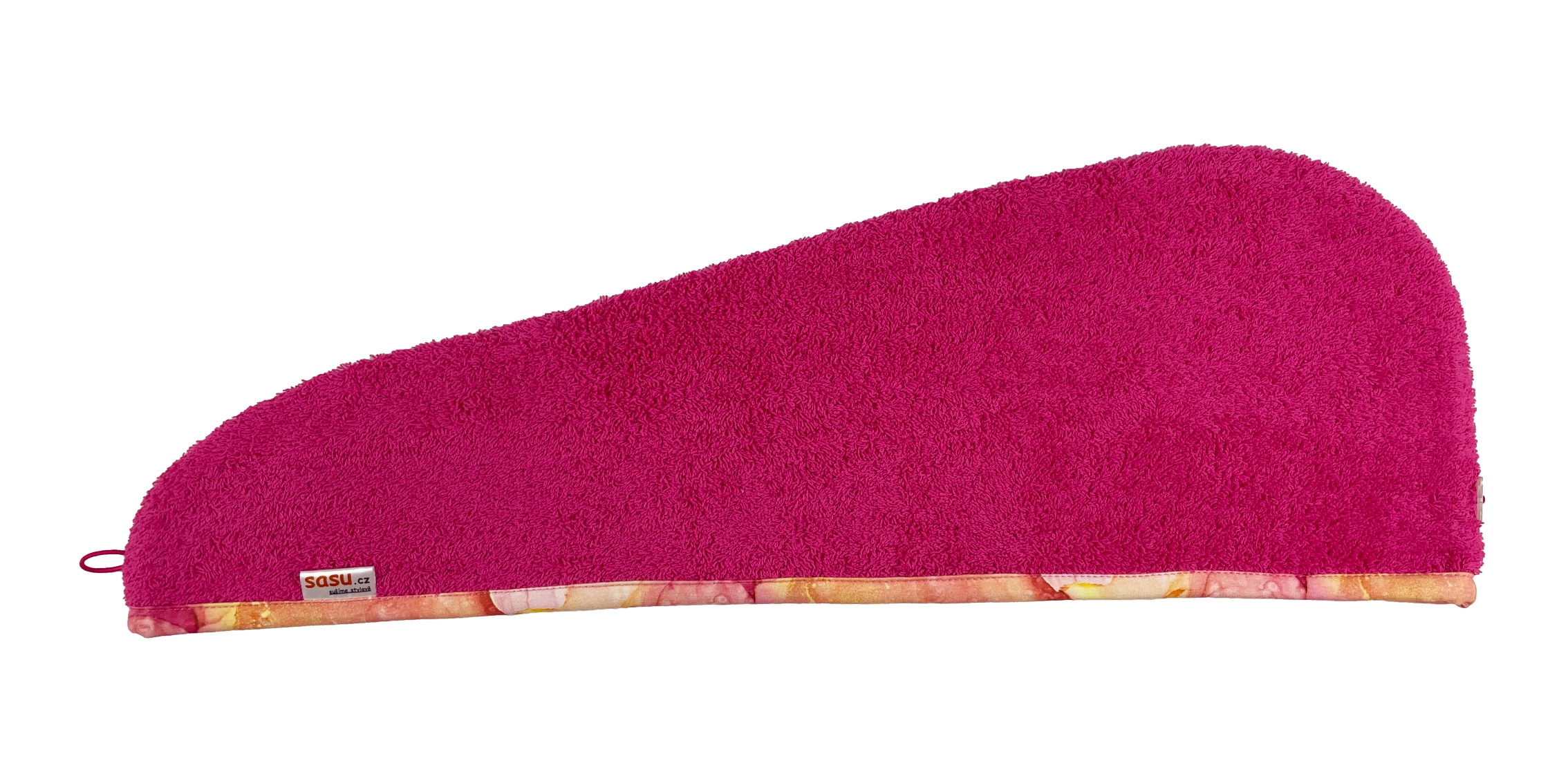 Turban na sušení vlasů cyklámenový - split color