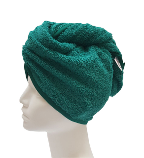 Turban na sušení vlasů petrolejový 